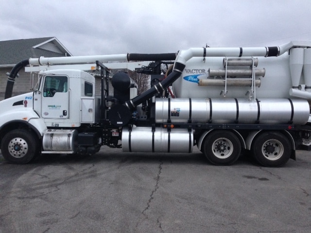 Vactor truck side view